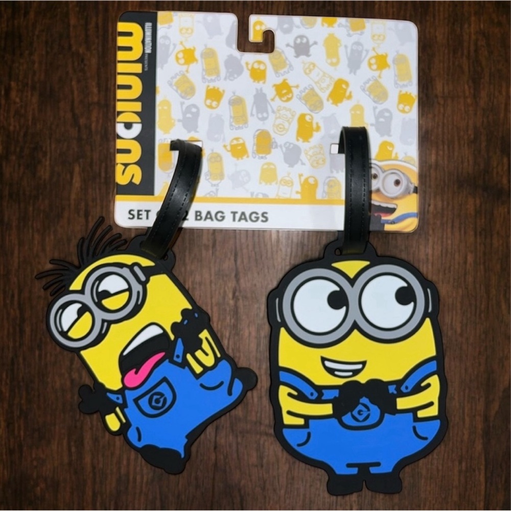 Minions Set of 2 Large Luggage Tags
